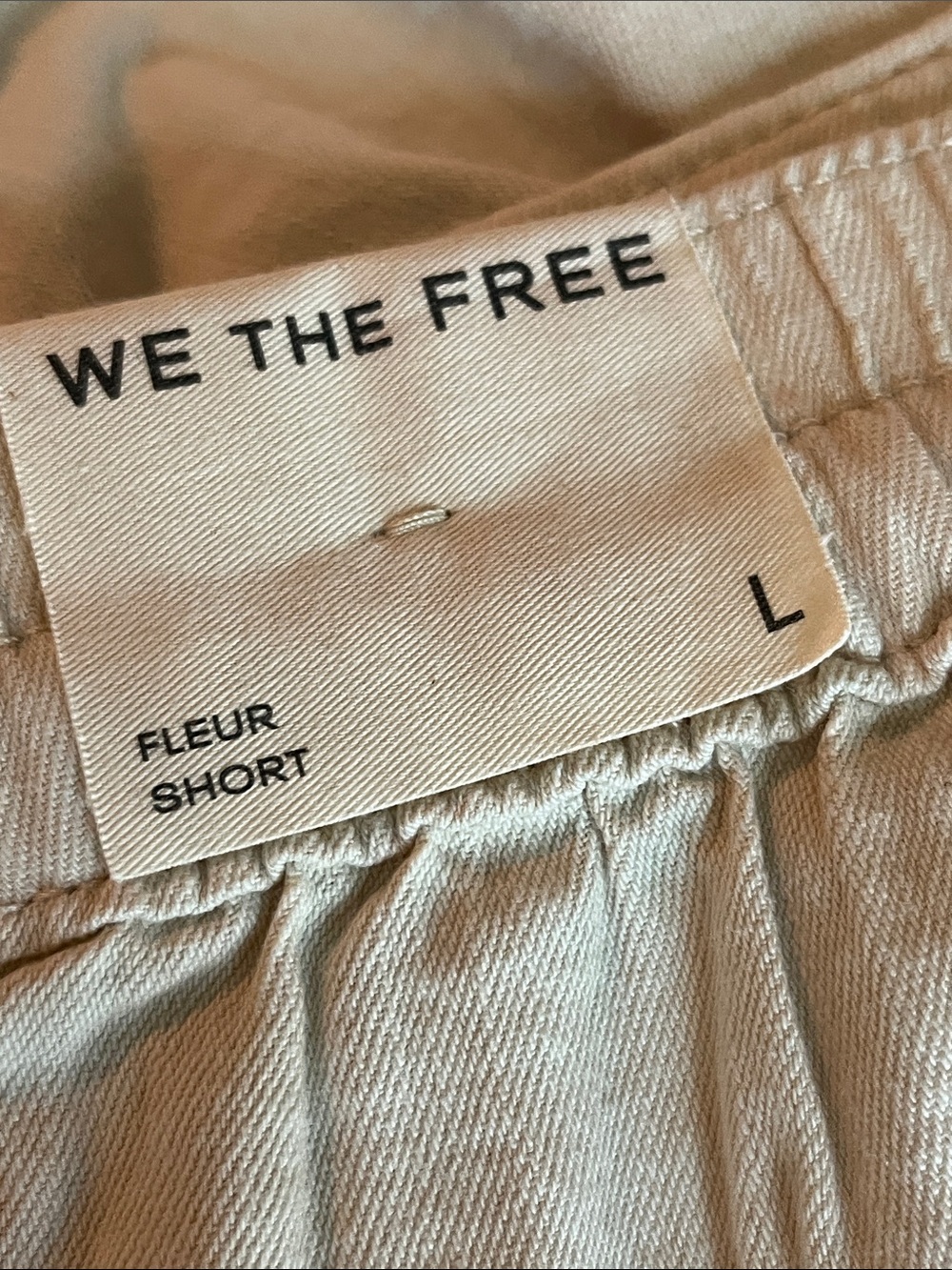 We The Free Fleur Demin Shorts SZ Large BROWN new/partial tags 1st pic is stock - Picture 5 of 6